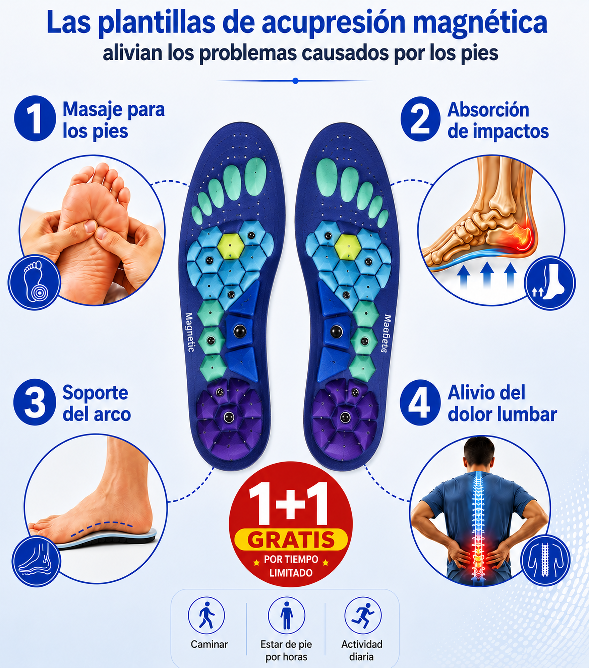 Plantillas de Acupresión Magnética - Comodidad Y Alivio Para Tu Día A Día - Aphoria Step™